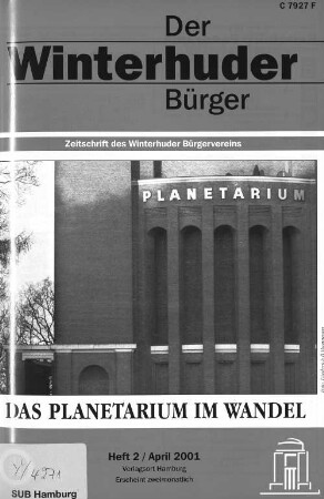 Heft 2 / April 2001 : Zeitschrift des Winterhuder Bürgervereins