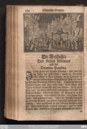 Die Geschichte Des Aelius Adrianus und der Domitia Paulina.