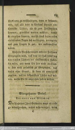 [Zweiundzwanzigster Brief] Vierzehnter Brief