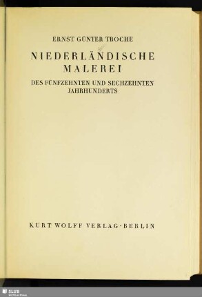 Niederländische Malerei des fünfzehnten und sechzehnten Jahrhunderts
