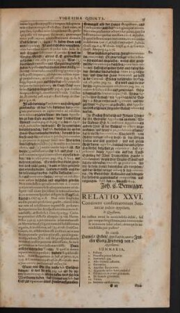 Relatio XXVI.