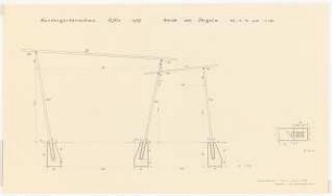 Bundesgartenschau 1957, Köln: Pergola Schnitt 1:10/1:20