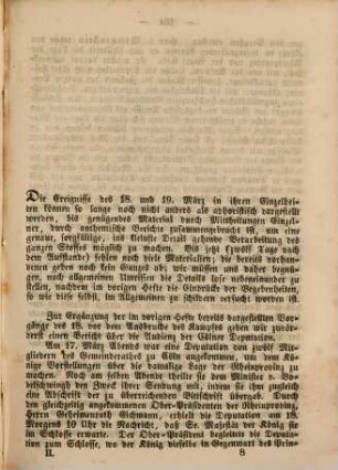 Die Berliner März-Revolution : eine genaue und zusammenhängende Darstellung derselben von ihrem ersten Ursprung an ; nebst allen darauf bezüglichen Actenstücken, Proclamationen, Documenten, Verhandlungen etc., 2