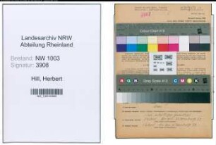 Entnazifizierung Herbert Hill , geb. 27.04.1913 (Terminverfolger)