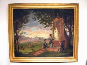 Heilige Barbara mit Palme und Kelch