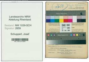 Entnazifizierung Josef Schuppert , geb. 08.07.1908 (Kulturbausekretaer)