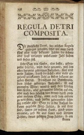 Regula detri composita.