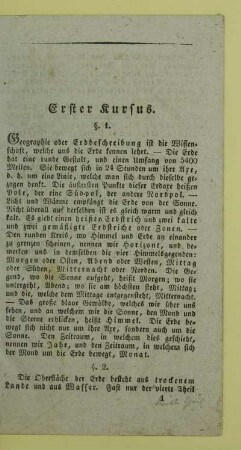 Erster Kursus