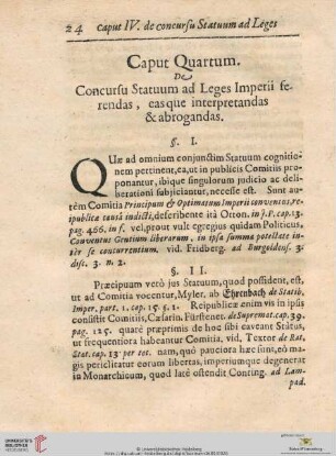 Caput Quartum