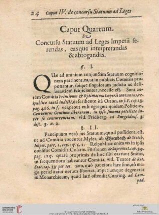 Caput Quartum