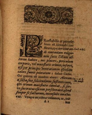 Ordinis Ivridici Vitembergensis Decanvs Io. Henricvs Bergervs, D. Potentissimi Poloniarum Regis et PR. Electoris Saxonis in Summo Provocationum Senatu Consiliarius, Cod. Professor, Collegiorumqve ceterorum Iuridicorum, qvae Vitembergae sunt, Assessor, Lectori S.P.D.