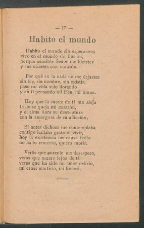 Habito el mundo