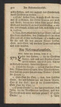 Am Reformationsfeste