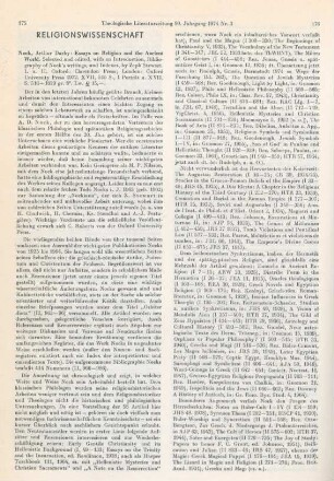 175-178 [Rezension] Nock, Arthur Darby, Essays on religion and the ancient world