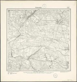 Meßtischblatt 2333 : Schweinitz, 1896 : Schweinitz. - Aufn. 1894. - 1:25000. - [Berlin]: Reichsamt für Landesaufnahme, 1896. - 1 Kt.