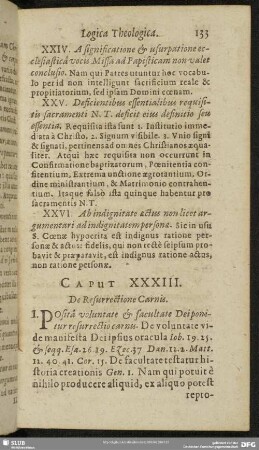 Caput XXXIII. De Resurrectione Carnis