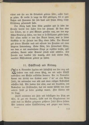 11. Schiffbruch und Rettung.