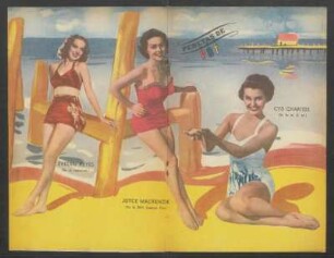 Evelyn Keyes, Joyce Mackenzie, Cyd Charisse - [Ilustración]