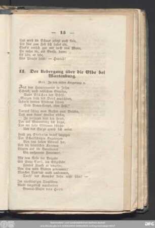 11. Der Uebergang über die Elbe bei Wartenburg.