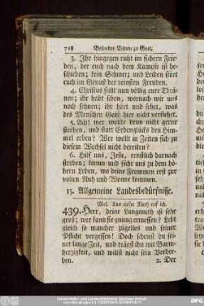 15. Allgemeine Landesbedürfnisse.