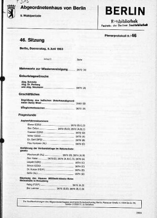 Nr. 46, 9. Juni 1983