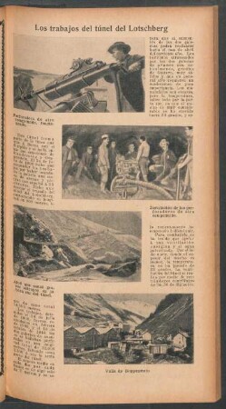 Los trabajos del túnel del Lotschberg