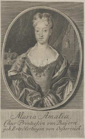 Bildnis der Maria Amalia, Chur Printzessin von Bayern