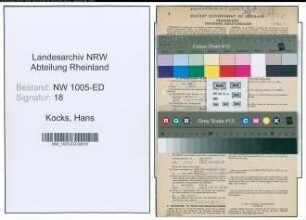 Entnazifizierung Hans Kocks , geb. 13.07.1910 (Musiker)