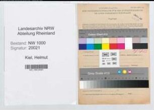 Entnazifizierung Helmut Kiel, geb. 22.06.1917 (Kaufm.Angest.)
