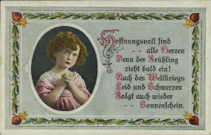 Hoffnungsvoll sind alle Herzen [...]