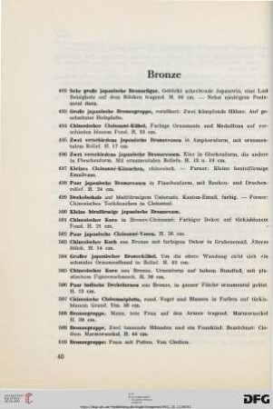 Bronze 8Nr. 492-547)