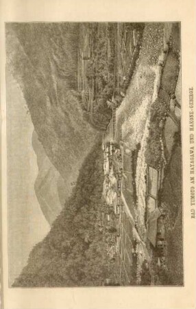 Bad Yumoto am Hayagawa und Hakone-Gebirge