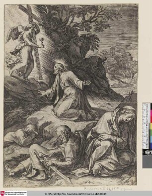 [Christus am Ölberg; The Agony of Christ on Mount Olive; Christ on the Mount of Olives; Jésus priant sur le Mont des Oliviers; Matth. 26, 36-46]