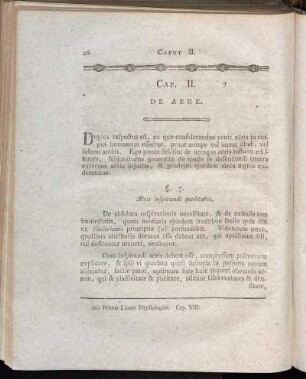 Cap. II. De Aere.