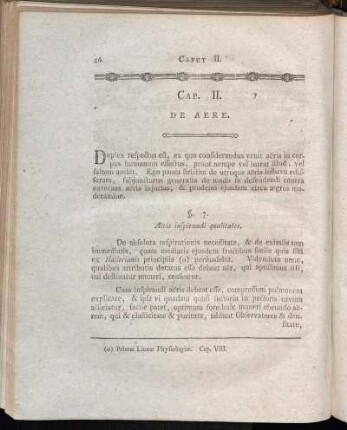 Cap. II. De Aere.
