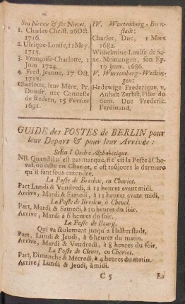 Guide des postes de Berlin pour leur depart & pour leur arrivée