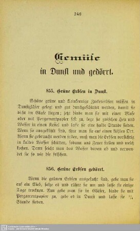 Gemüse in Dunst und gedörrt