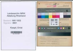 Entnazifizierung Ernst Kwapil , geb. 11.11.1902 (Techn.Angestellter)