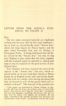 Letter from the Manila audiencia to Felipe II