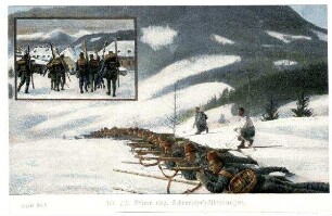 Serie Nr. 50/5 Nr. 73: Österr.-ung. Schneeschuh-Abteilungen.