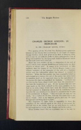 Charles George Gordon: In Memoriam.