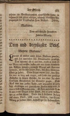 Drey und dreyßigster Brief. - Vier und dreyßigster Brief.