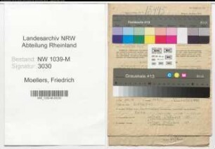 Entnazifizierung Friedrich Moellers , geb. 21.01.1920 (Feuerwehrmann)