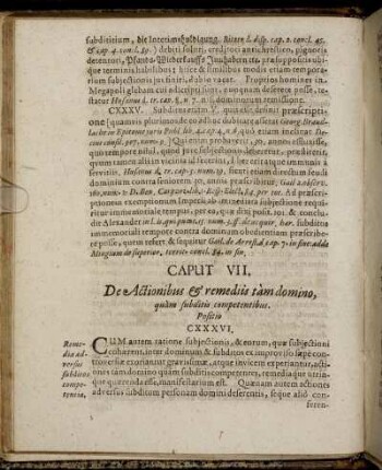 Caput VII. De Actionibus & remediis tam domino, quam subditis competentibus.