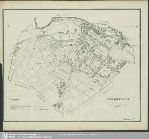 Karte : Plan von Plauen