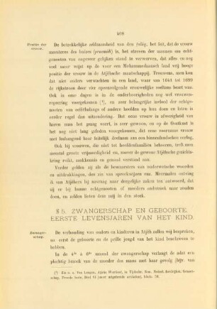 § 5. Zwangerschap en geboorte. Eerste levensjaren van het kind