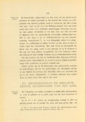 § 5. Zwangerschap en geboorte. Eerste levensjaren van het kind