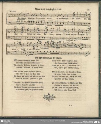 39. Lied: Die Himmel rühmen des Ewigen Ehre