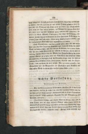Achte Vorlesung