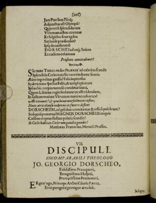 VII. Discipuli.